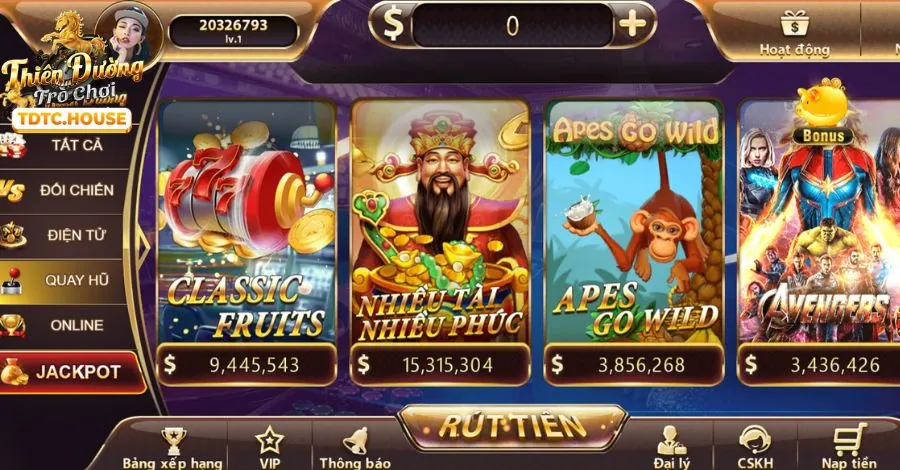 Game Nổ hũ với Jackpot khủng tại ABC88